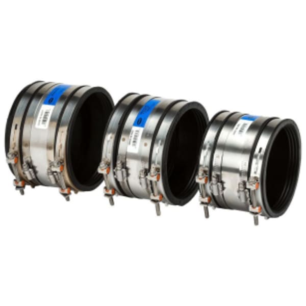 6" to 4" Clay to Cast Iron/Plastic Mission Rubber Coupling
