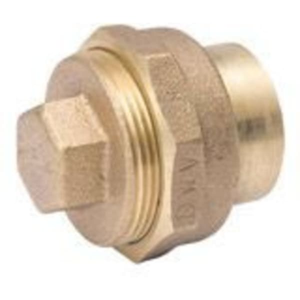 1-1/2" Copper Fittings - DWV - Cleanout w/ Plug Ftg x FPT