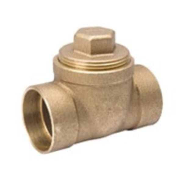 2" Copper Fittings - DWV - Test Tee w/ Plug C x C x FPT