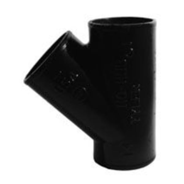 12" x 12" x 12", NH x NH x NH, Gray Cast Iron DWV, Straight, 45D Wye