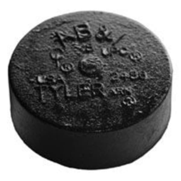 12", NH, Cast Iron DWV, Round Head, Blind Plug