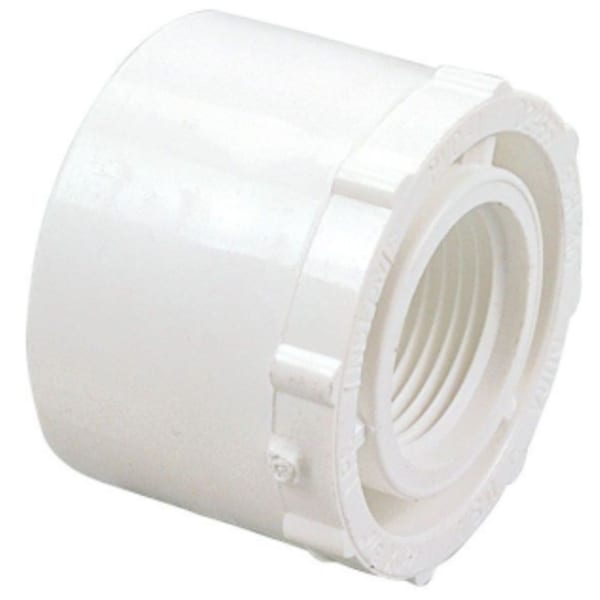 2" x 1-1/4" PVC SCH40 Bushing - Spigot x FPT