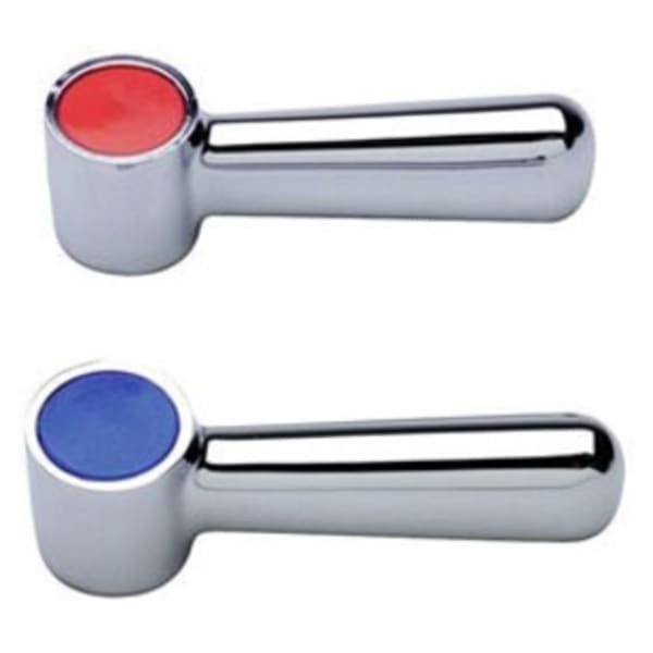 AquaSpec® Two Lever Handles for Hot (Red) and Cold (Blue) - 2 1/2"