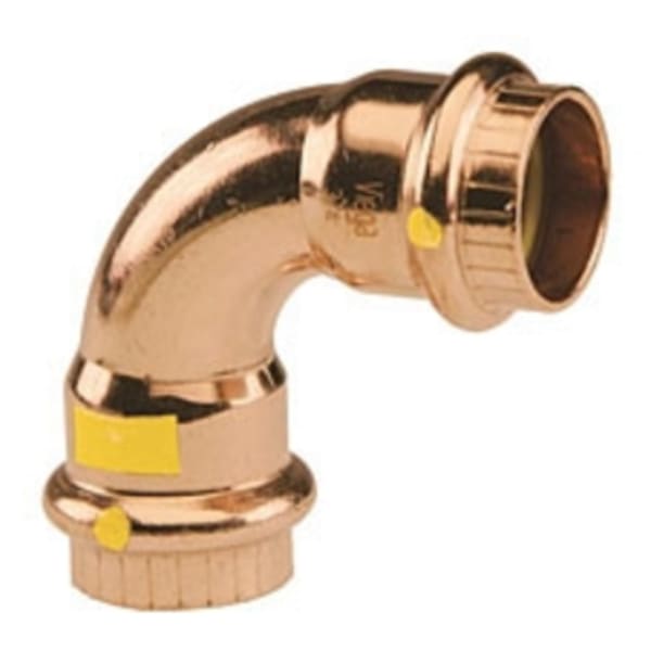 3/4" x 3/4", ProPressG x ProPressG, 125 PSI, Copper, 90D Elbow