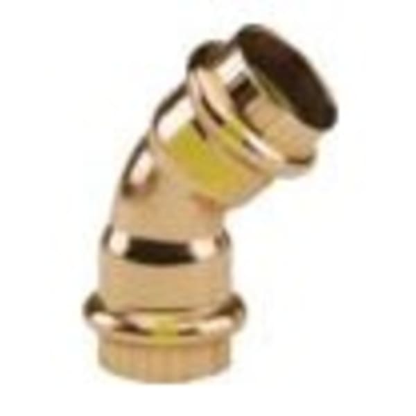 1" x 1", ProPressG x ProPressG, Copper, Straight, 45D, Elbow with HNBR Sealing