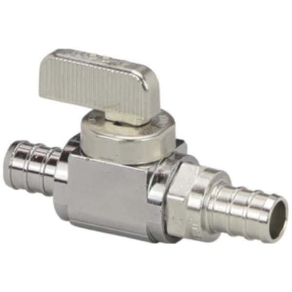1/2" PEX Ball Valve (Crimp)  - PureFlow® Crimp (Brass)