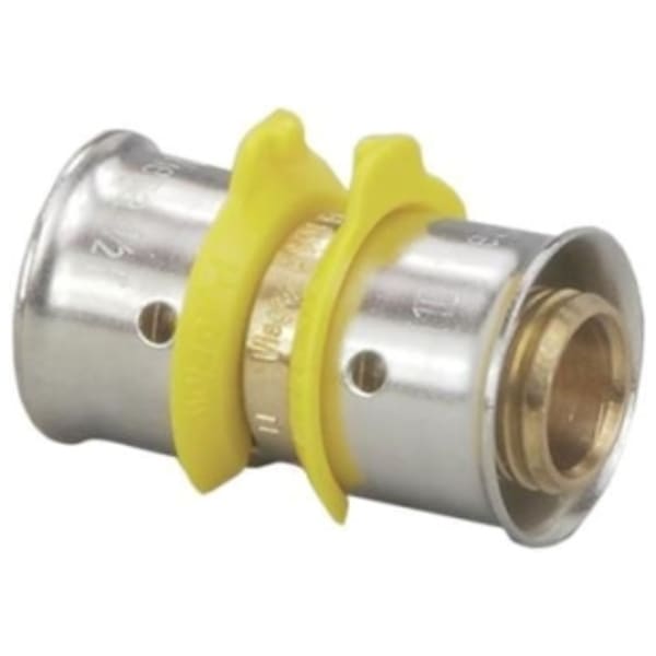 1/2" PEX Coupling (Press)  - PureFlow® Press (Brass)