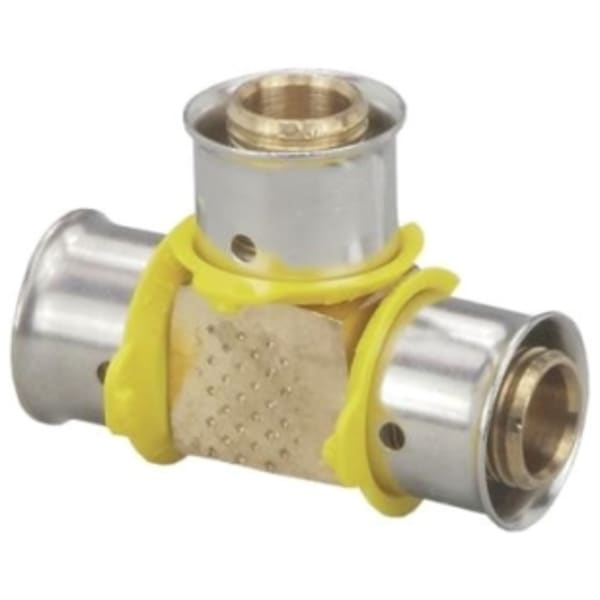 1" x 1/2" x 1" PEX Reducing Tee (Press)  - PureFlow® Press (Brass)
