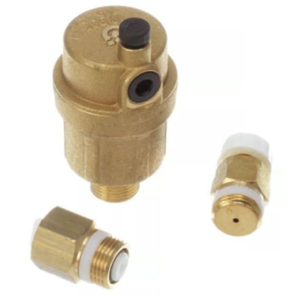 3/8", MPT, Brass, Air Vent for 1" or 1-1/2" Manifold
