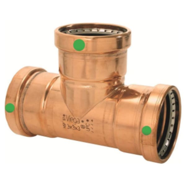 4" x 4" x 1-1/2" - (P-P-P) - Tee (Reducing), ProPress®