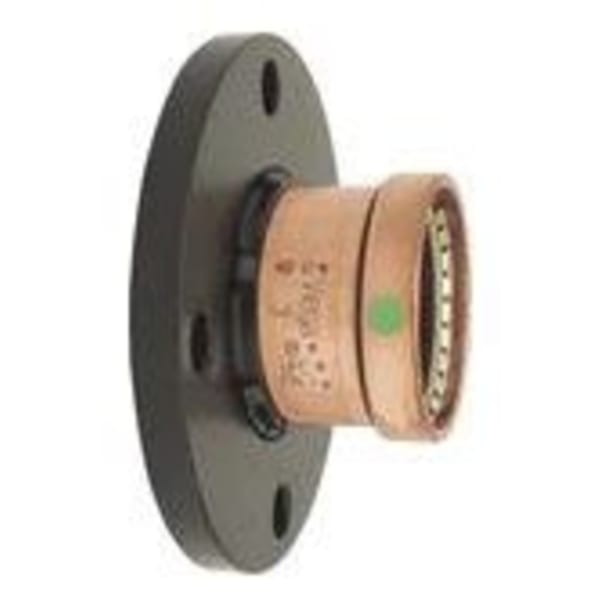 2-1/2" x 2-1/2", ProPress x Flanged, 0.7" Thick, 300 PSI, Copper, EPDM Sealing Element, 2-Piece, Straight, Adapter Flange