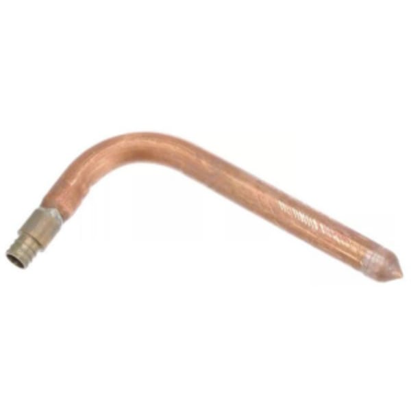 3/4" x 3/4", PEX Crimp x FTG, Lead-Free, Copper, 90D Street Elbow Stub Out
