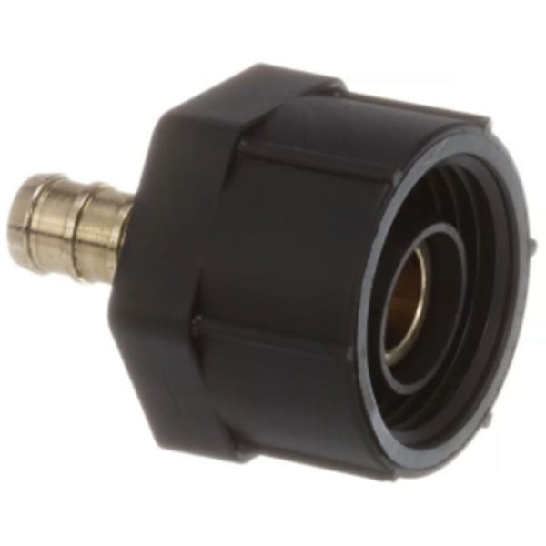 1/2" x 1/2", PEX Crimp x Closet, 100/160 PSI, Lead-Free, Brass, Straight, Adapter