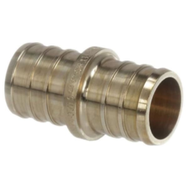 3/8" PEX Coupling (Crimp(F1807))  - PureFlow® Crimp (Brass)