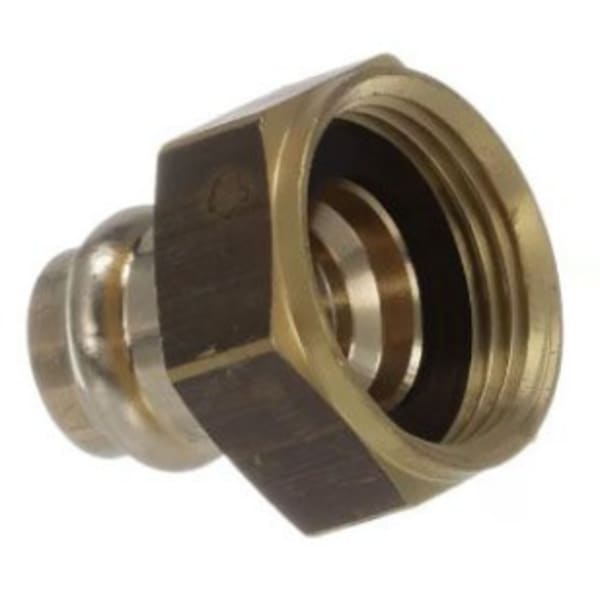 1" x 1-1/4", ProPress x Female Union BSP, 300 PSI, Lead-Free, Bronze, Tailpiece