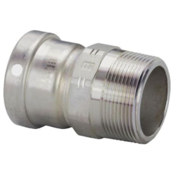 3"x3" - (P-MPT) - Male Adapter, ProPress® 304 FKM