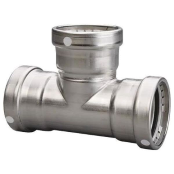 4"x4"x4" - (P-P-P) - Tee, ProPress® 304 FKM