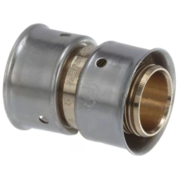 1/2" x 3/8" PEX Reducing Coupling (Press)  - PureFlow® Press (Brass)