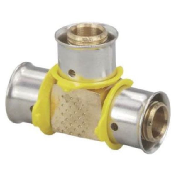 1-1/2" x 1-1/2" x 1-1/4" PEX Reducing Tee (Press)  - PureFlow® Press (Brass)