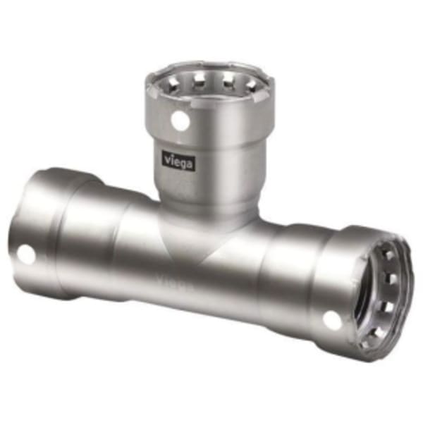 3/4" x 3/4" x 1/2" - (P-P-P) - Tee (Reducing), MegaPress® 304 FKM