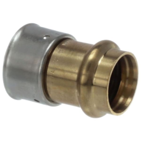 1/2" x 1/2", PureFlow Press x PureFlow Press, 160 PSI, Lead-Free, Bronze, EPDM Sealing Element, Straight, Transition Coupling
