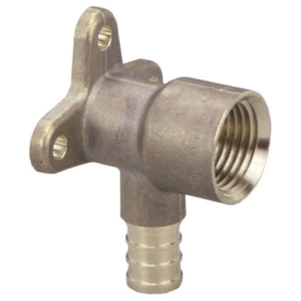 1/2" PEX Drop Ear Elbow (Crimp)  - PureFlow® Crimp (Brass)