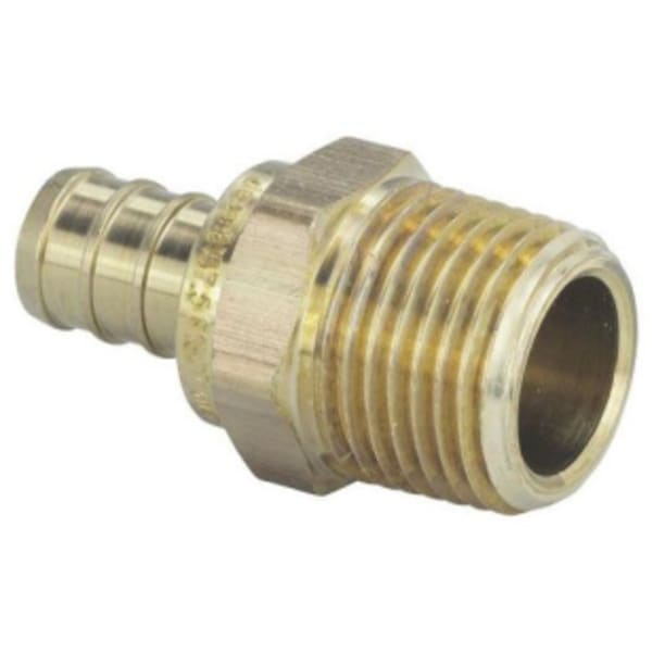 1/2" x 1/2" - (Crimp-MPT) - Male Adapter, PureFlow® Crimp