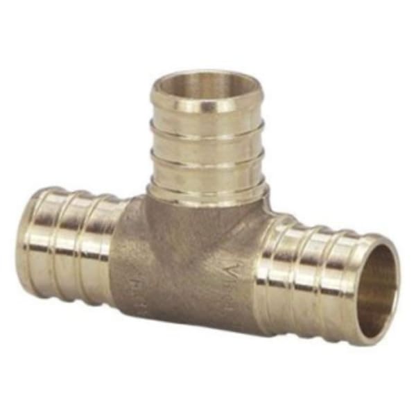 3/4" PEX Tee (Crimp)  - PureFlow® Crimp (Brass)