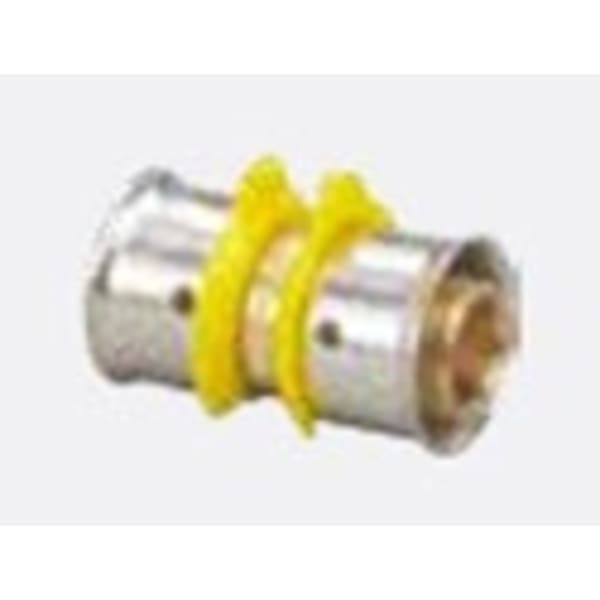 5/8" PEX Coupling (Press)  - PureFlow® Press (Brass)