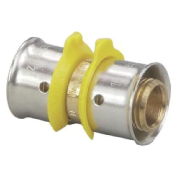 3/4" PEX Coupling (Press)  - PureFlow® Press (Brass)