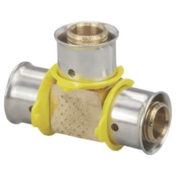 1" PEX Tee (Press)  - PureFlow® Press (Brass)