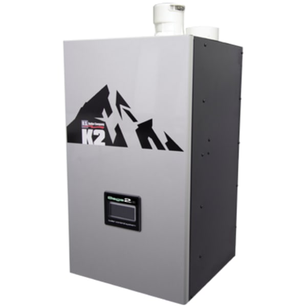 K2 - 180,000 BTU Input - Water Tube Combination Boiler, 95% efficient, No Pump Included - Elevation Range 0-10,100'