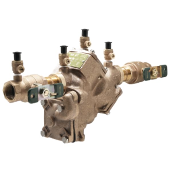1 1/4" Lead Free Reduced Pressure Zone Backflow Preventer Assembly, Quarter Turn Shutoff Valves, Stainless Steel Check Module