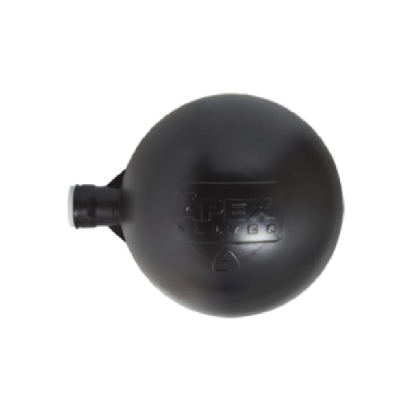 6" Black Round Float