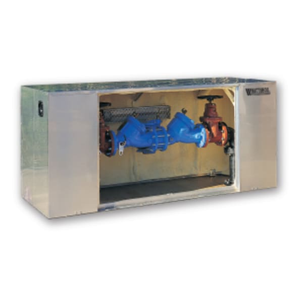 18" X 9" X 24" Fiberglass Protective Insulated Pressure Vacuum Breaker Enclosure, No Heat