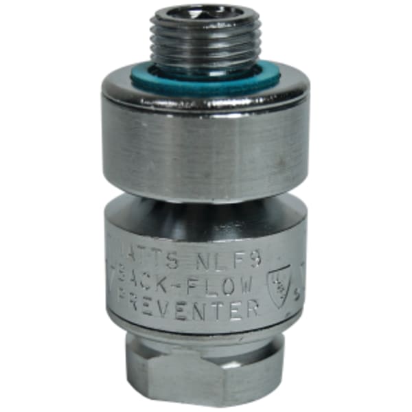 3/8" Lead Free Dual Check Vacuum Breaker Backflow Preventer For Laboratory Faucet, Chrome Finish