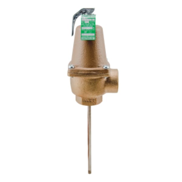 1" Lead Free Automatic Reseating Temperature And Pressure Relief Valve, 150 psi, 210 degree F, 9" Ss Thermostat