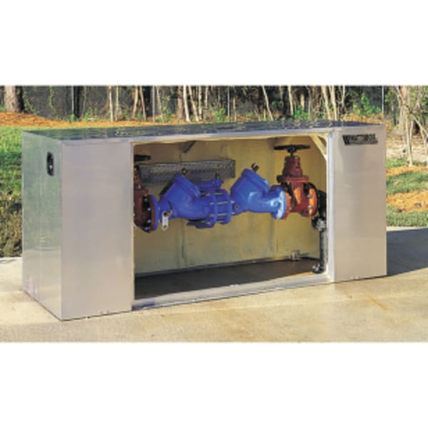 73" X 67" X 60" Aluminum Stucco Protective Insulated Backflow Enclosure
