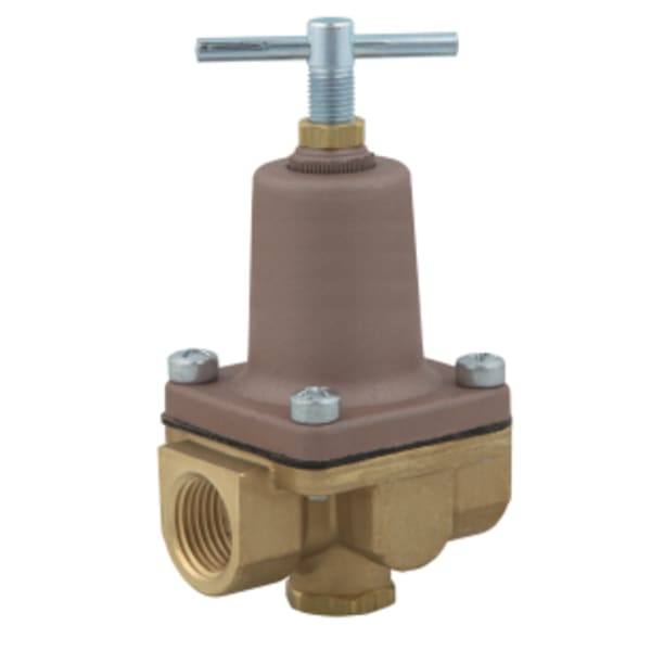 1/2" Lead Free Brass 2-Way Small Water Pressure Regulator, Reduced Range 50-175 psi