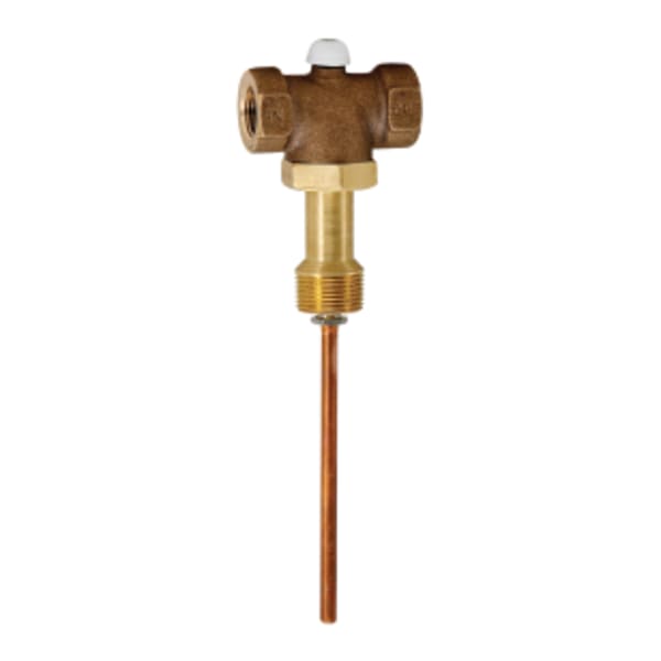 3/4" Lead Free Automatic Temperature Gas Shutoff Valve, Extended Shank, Up To 2" Insulation, 210 F