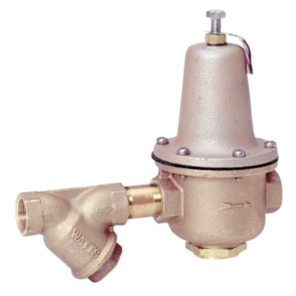 2" Lead Free Brass High Capacity Water Pressure Reducing Valve, FNPT,"let Strainer, Bypass, High Pressure Range 50-95 psi