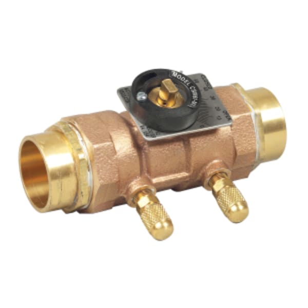 3/4" Lead Free Flow Measurement Valve, Solder Connections