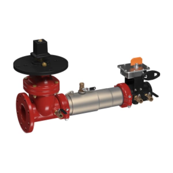 3" SS Double Check Valve Assembly Backflow Preventer, PostIndicator Valve x UL/FM Butterfly Valve Shutoffs