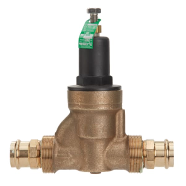 1 1/4" Lead Free Copper Silicon Water Pressure Reducing Valve, Press, Adjust 25-75 psi, Max Work 300 psi