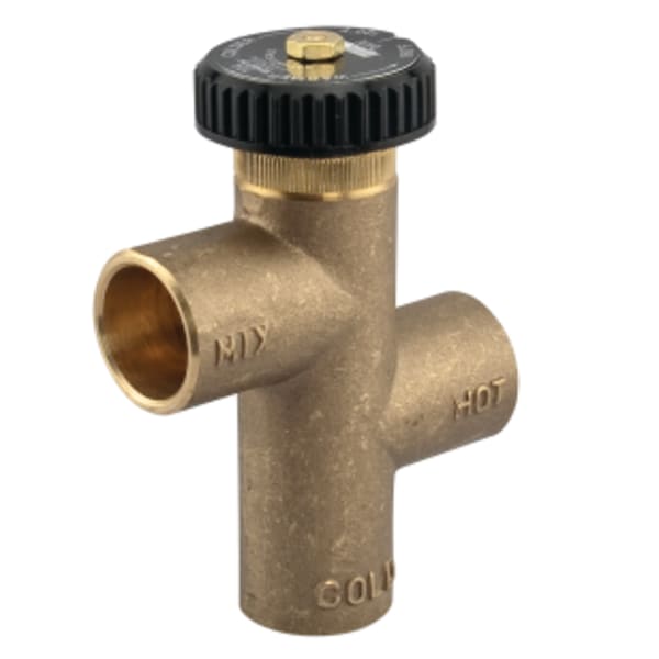 3/4" Brass Lead Free Hot Water Extender Mixing Valve