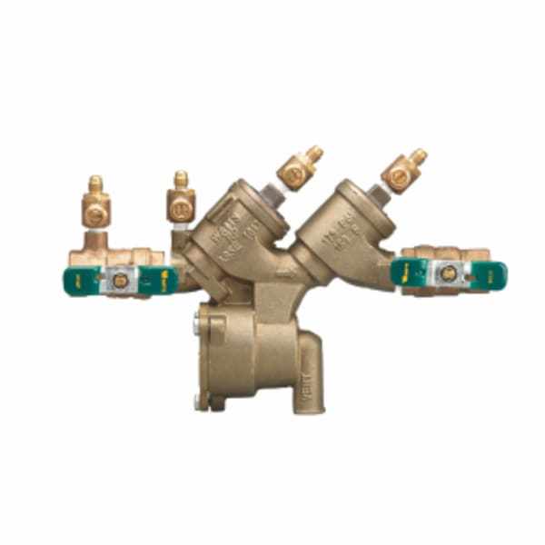 2" Bronze Reduced Pressure Zone Backflow Preventer Assembly, Quarter Turn Ball Valves