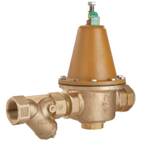 2" Lead Free High Capacity Water Pressure Reducing Valve, NPT Thread Union x NPT Female,"let Strainer, Bypass