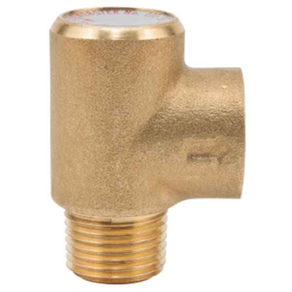 1/2" Bronze Poppet Type Pressure Relief Valve, 100 psi