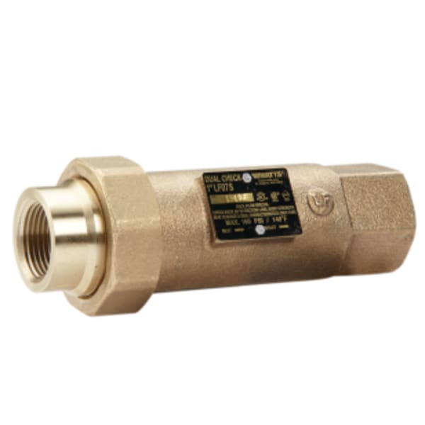1 1/2" Dual Check Valve Backflow Preventer, Residential Fire Sprinkler System