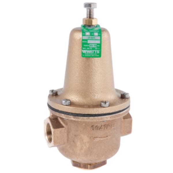 3/4" High Capacity Lead Free Water Pressure Reducing Valve, NPT Female, High Pressure Range, High Pressure Range 50-145 psi
